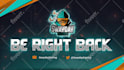 create animated brb, offline, ending, lobby screen for kick, twitch or youtube