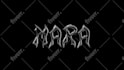 design 3d logo chrome type molten liquid with animation