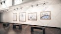 create slideshow video with a realistic 3d art gallery, slideshow or promo video