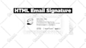 design mail signature in HTML code, clickable email sign