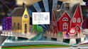 create animated 2025 christmas, new year video