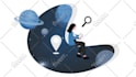 create a flat  illustration for apps and web
