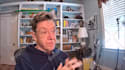 create a relaxed conversational video looking to the side