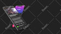 create fully customizable energizing 3d mobile app promo