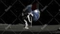make astronaut moon flag logo reveal animation