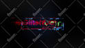 create modern glitch logo reveal