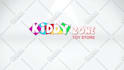 create amazing kids 3d particles logo animation intro