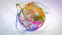 create a full HD colorful paint effects logo reveal