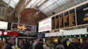 add anything inside a london train station billboard video