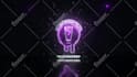 create cyberpunk neon light logo reveal intro video