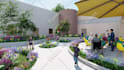 3d rendering sport complex, gym, stadium, indoor academy, pickleball court video
