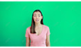 film a green screen female spokesperson video in english