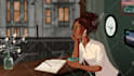 create a lofi, chill illustration, nft or background art