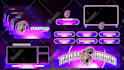 design twitch overlay package, animated stream overlay, emotes, badges, logo