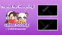 animate logo intro or outro ending screens for kick, twicth youtube