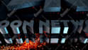 create 3d grunge metal and fire logo intro
