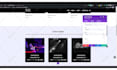 design a modern music website for artists, djs, and labels