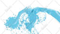 create a paint splash logo reveal animation