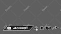 animations 52 buttons for youtube subscribe, comment, like, share, bell