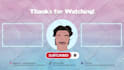 create animation youtube high quality outro, end screen