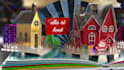 create animated 2025 christmas, new year video