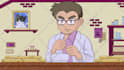 create pixel art animation lofi style in loop