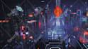 design a neon cyberpunk glitch logo intro for youtube or twitch