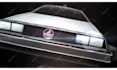 create your logo or text on delorean back to the future car
