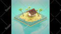 create low poly 3d model diorama scenes