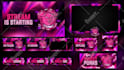 design animated and static stream pack and logo for twitch