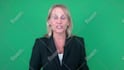 be your british video spokesperson on white screen with logo