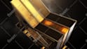 create dark gold silver 3d metallic logo intro animation