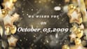 create golden happy birthday wishes