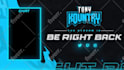 design 4 animated twitch screens like starting soon, brb for stream