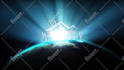 make cinematic earth light logo reveal