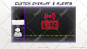 design professional animated twitch overlay stream package