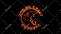 animate your logo intro with dragon fire reveal