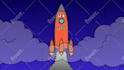 create cartoon looping animation for website background, etc