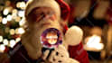 insert your logo in this christmas ball with santa