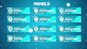 design a twitch overlay, animated stream package