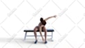provide stock fitness animations in a close up style