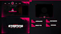 design a animated twitch overlay stream package and more
