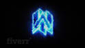 create 3d intro grunge logo animation