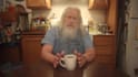 be your spokesperson as elmer, drinking coffee