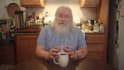 be your spokesperson as elmer, drinking coffee