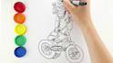 make a handmade drawing, coloring pages videos for kids