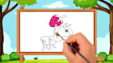 make coloring page video for youtube kids