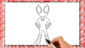 create coloring page drawing video for youtube kids