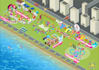 create a 3d or 2d vector map illustration
