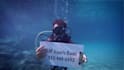 write your message underwater
